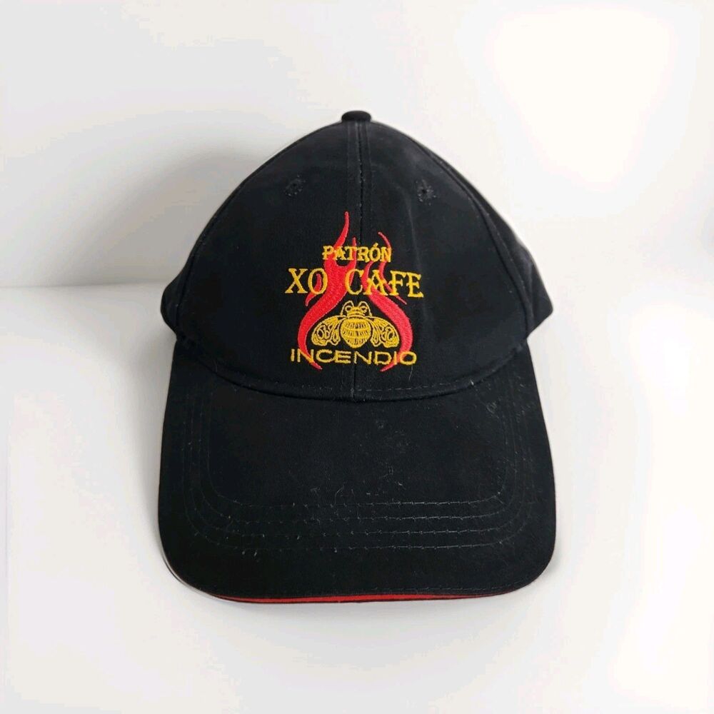 Patron XO Cafe Incendio Embroidered Adjustable Hat Black Adult Unisex OS GUC